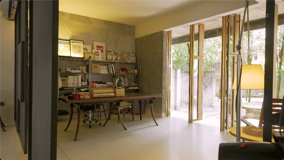 alex lee design seed tropical house transformation renovation construction landscape landscaping green greenery trees bungalow bungalow design mentahmatters design architect architecture urban city farm cheras lapan house shin chang neighbourhood facade trees ficus sandbrick walls layers fish pond garden privacy grid water feature pond fish pond grid canopy tall doors wood wooden doors foyer indoor outdoor divider workspace study materials honesty function steel structural slender durable low maintenance raw refined minimalist minimalism layout ideas interior design ideas craftsmanship two tier doors lower panel upper panel tropical house home house tour solid wood plywood living area double volume netting unique changes cantilevered kitchen area floor space open plan clarity experiment paulo mendes inspiration architectural build trees terazzo floor stainless steel ccountertop red brick kitchen industrial warm ventilation light natural light master bedroom unique beautiful eco friendly functional practical nature walk-in wardrobe cabinetry shared garden resources avocade garden farm community shared land extra land malaysia malaysian homes malaysian architecture