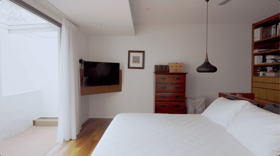 terrace house transformation design seed alex lee design interior design architecture architect Malaysia Malaysian houses terrace houses homes house tour family home winston paperspace two storey design kokun house project traffic privacy quiet highway wall noise barrier lifestyle old house renovation inspo ideas small home antique furniture laundry open plan diversity mixed family hidden room skylight louvre staircase light natural light daylight rooms study area master bedroom plants trees landscaping personal garden courtyard swimming pool tiles reflection calm resort feel facade curves kokun organic form concrete grasscrete sun direction grass terazzo red peranakan tiles floor plans layout unique stunning beautiful home modern homes challenges property