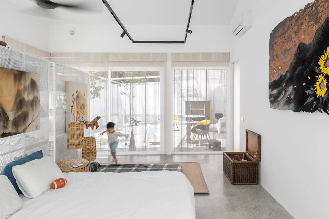 introvert introverse core design workshop design seed alex lee design interior design architecture house tour homes malaysia house transformation renovation ideas inspo outdoor hidden garden yellow art artist art gallery outdoor kitchen outdoor dining seamless nature greenery green trees ventilation open open toilet garden trees landscape living room double volume rooms bedroom design sunken room curtains minimalist minimalism simple beautiful stunning amazing