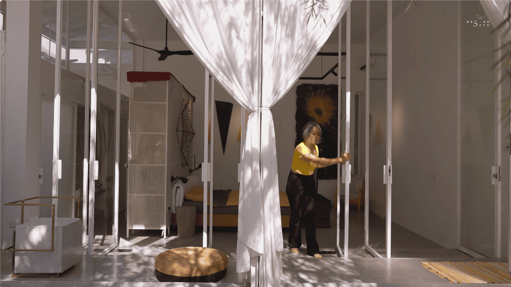 introvert introverse core design workshop design seed alex lee design interior design architecture house tour homes malaysia house transformation renovation ideas inspo outdoor hidden garden yellow art artist art gallery outdoor kitchen outdoor dining seamless nature greenery green trees ventilation open open toilet garden trees landscape living room double volume rooms bedroom design sunken room curtains minimalist minimalism simple beautiful stunning amazing