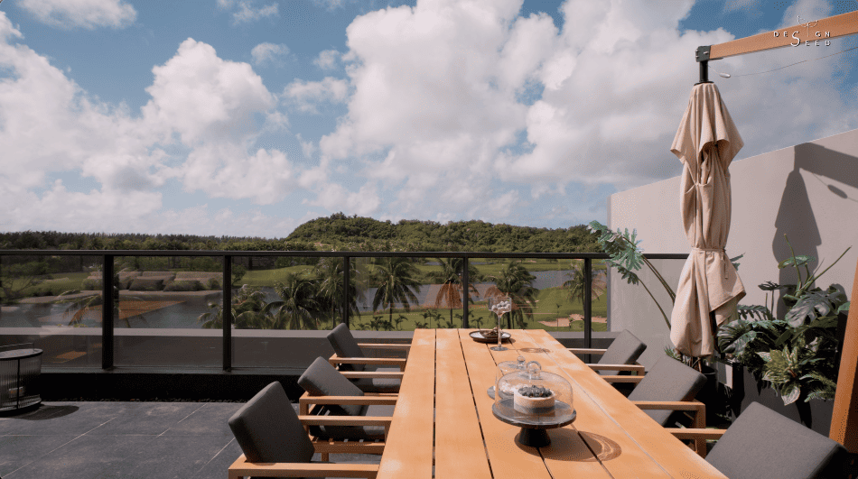 beach holiday villa luxury modern serene holiday vacation alex lee design seed interior design house tour home rich expensive beautiful house tour china guangzhou sanya bungalow pool nature beach golf golf course architecture