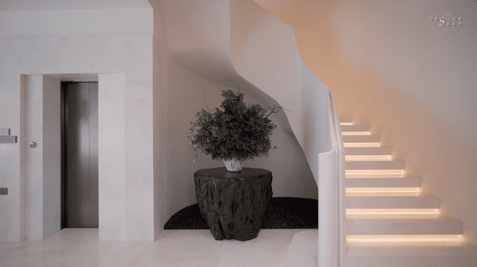 beach holiday villa luxury modern serene holiday vacation alex lee design seed interior design house tour home rich expensive beautiful house tour china guangzhou sanya bungalow pool nature beach golf golf course architecture