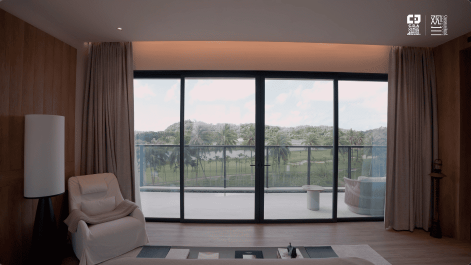 beach holiday villa luxury modern serene holiday vacation alex lee design seed interior design house tour home rich expensive beautiful house tour china guangzhou sanya bungalow pool nature beach golf golf course architecture