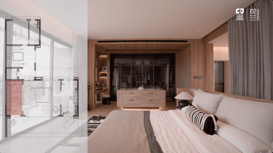 beach holiday villa luxury modern serene holiday vacation alex lee design seed interior design house tour home rich expensive beautiful house tour china guangzhou sanya bungalow pool nature beach golf golf course architecture