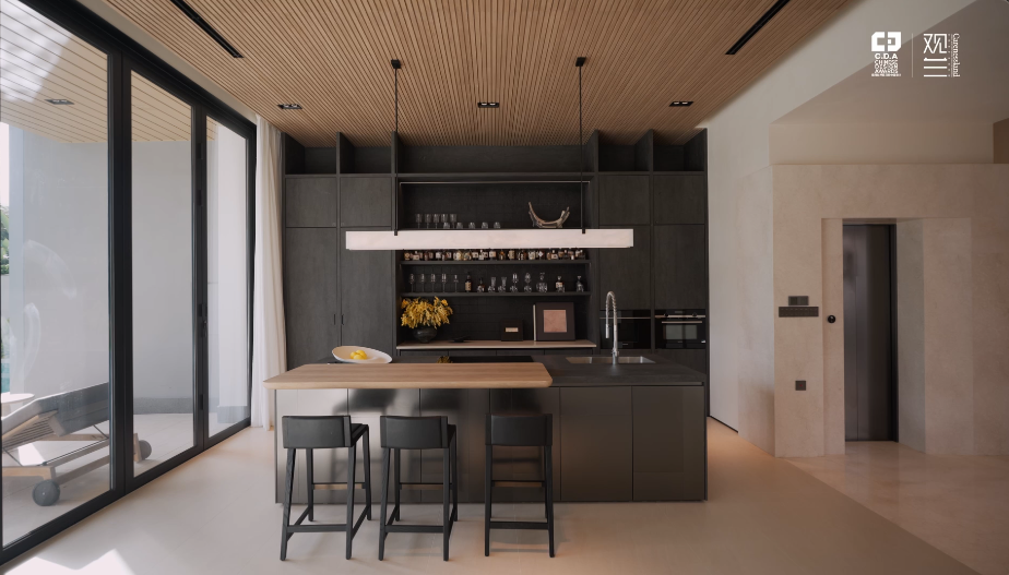 beach holiday villa luxury modern serene holiday vacation alex lee design seed interior design house tour home rich expensive beautiful house tour china guangzhou sanya bungalow pool nature beach golf golf course architecture