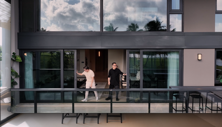 beach holiday villa luxury modern serene holiday vacation alex lee design seed interior design house tour home rich expensive beautiful house tour china guangzhou sanya bungalow pool nature beach golf golf course architecture