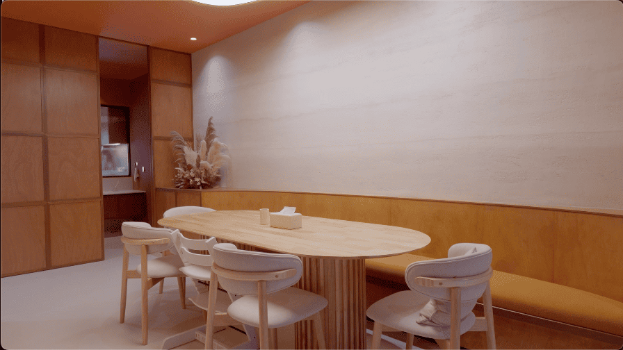 cafe design seed alex lee nu infinity home house malaysia terrace house terrace transformation renovation ideas interior design interior design ideas designer bedroom cafe grand canyon aesop martin family house design orange ceiling unique beautiful open plan living room dining bench modern luxury mid century stylish modern contemporary walk-in wardrobe bathroom bathtub wellness health master bedroom laundry kitchen backyard hidden powder room bathroom nu infinity malaysia terrace creamy beige aesthetic cafe cafe elegant