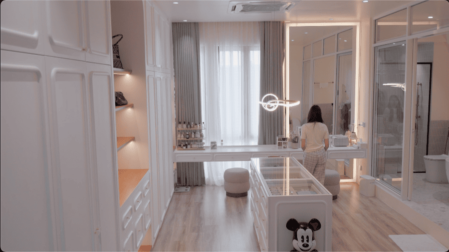 cafe design seed alex lee nu infinity home house malaysia terrace house terrace transformation renovation ideas interior design interior design ideas designer bedroom cafe grand canyon aesop martin family house design orange ceiling unique beautiful open plan living room dining bench modern luxury mid century stylish modern contemporary walk-in wardrobe bathroom bathtub wellness health master bedroom laundry kitchen backyard hidden powder room bathroom nu infinity malaysia terrace creamy beige aesthetic cafe cafe elegant