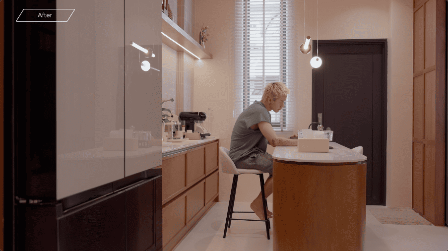 cafe design seed alex lee nu infinity home house malaysia terrace house terrace transformation renovation ideas interior design interior design ideas designer bedroom cafe grand canyon aesop martin family house design orange ceiling unique beautiful open plan living room dining bench modern luxury mid century stylish modern contemporary walk-in wardrobe bathroom bathtub wellness health master bedroom laundry kitchen backyard hidden powder room bathroom nu infinity malaysia terrace creamy beige aesthetic cafe cafe elegant