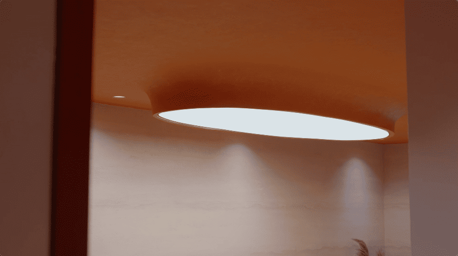 cafe design seed alex lee nu infinity home house malaysia terrace house terrace transformation renovation ideas interior design interior design ideas designer bedroom cafe grand canyon aesop martin family house design orange ceiling unique beautiful open plan living room dining bench modern luxury mid century stylish modern contemporary walk-in wardrobe bathroom bathtub wellness health master bedroom laundry kitchen backyard hidden powder room bathroom nu infinity malaysia terrace creamy beige aesthetic cafe cafe elegant