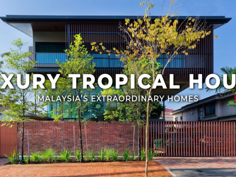 Inside A Modern Tropical Home | Brick & Concrete | Stacked Garden | Architecture Ideas