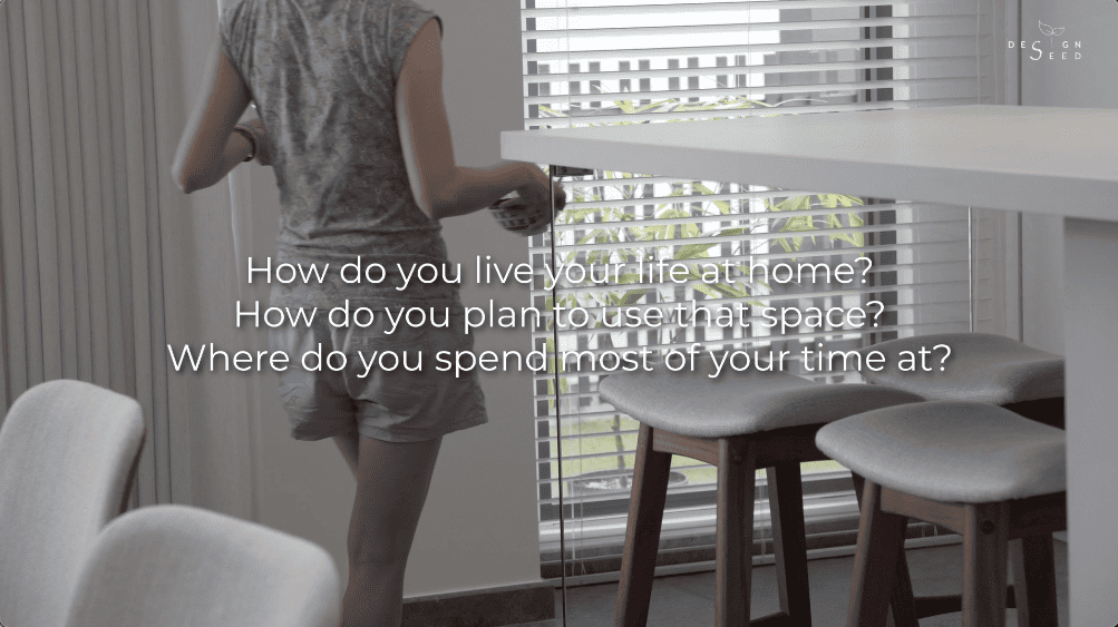 japan japanese japandi minimalist luxury house home family Nu Infinity Design seed Alex Lee interior design architecture house tour bungalow design garden greens greenery living room kitchen open plan open plan living and dining double volume smart home technology contemporary modern family kids friendly development malaysia design wooden wood platform multifunctional furniture bench table dining table entrance first floor study workspace kids