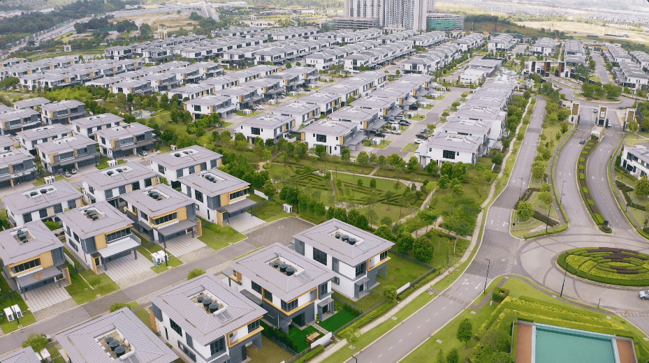 japan japanese japandi minimalist luxury house home family Nu Infinity Design seed Alex Lee interior design architecture house tour bungalow design garden greens greenery living room kitchen open plan open plan living and dining double volume smart home technology contemporary modern family kids friendly development malaysia design wooden wood platform multifunctional furniture bench table dining table entrance first floor study workspace kids