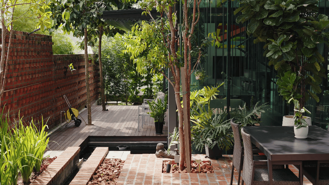 design seed interior design architecture house tour house home malaysia malaysian greenery green garden landscape architect plan layout water feature pond bricks design tour beautiful bungalow dr tan alex lee the local project interior design