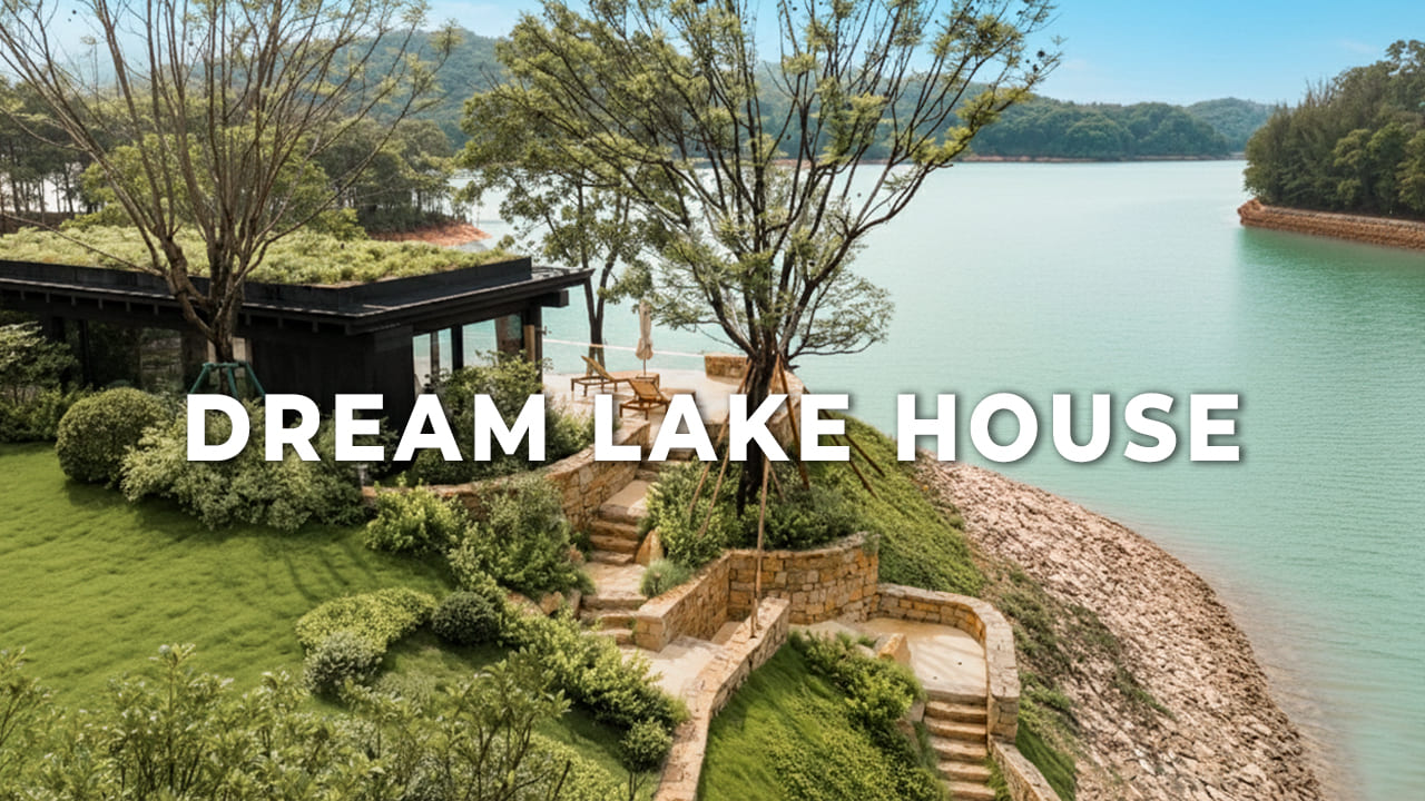 Dream Lakeside Mansion | Modern Luxury Villa | Tea Pavilion | Interior Design Ideas