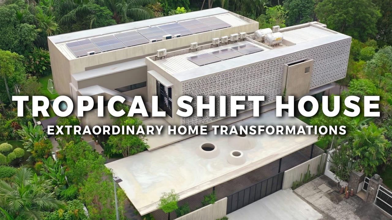 From Old Bungalow to Modern Concrete House | Tropical Living | Open To Sky Bathroom