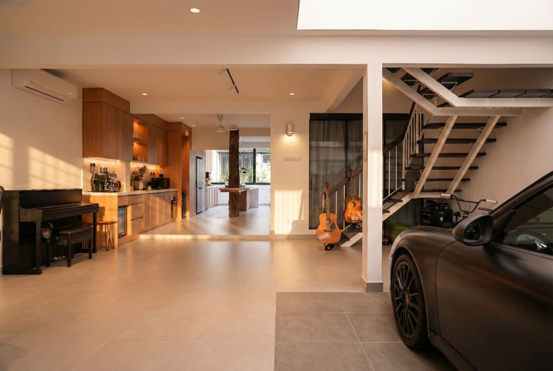 design seed nu infinity design interior design terrace house transformation home renovation makeover malaysia architecture design hobby car porsche ventilation light hobby interest coffee rooftop bathtub bathroom creeper landscape home tour house renovation inspo ideas scenery dining open outdoor greenery trees