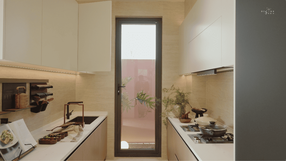pink house country countryside mansion villa design interior design home family design seed alex lee china carenessland courtyard nature garden greenery WJID design china chinese design holiday retirement luxury modern brutalist red pink terracotta rural outdoors living room bedroom views windows