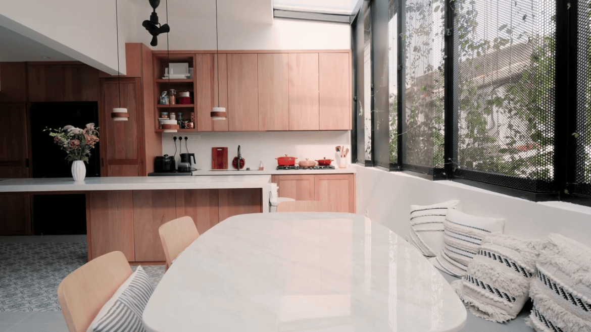 design seed nu infinity design interior design terrace house transformation home renovation makeover malaysia architecture design hobby car porsche ventilation light hobby interest coffee rooftop bathtub bathroom creeper landscape home tour house renovation inspo ideas scenery dining open outdoor greenery trees