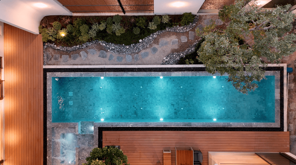 interior design house home chiang mai thailand aurum development holiday villa wellness relax calm serene peace bungalow family vacation view beautiful bedroom kitchen pool swimming tea room japanese courtyard sauna steam room dining cross ventilation design seed alex lee