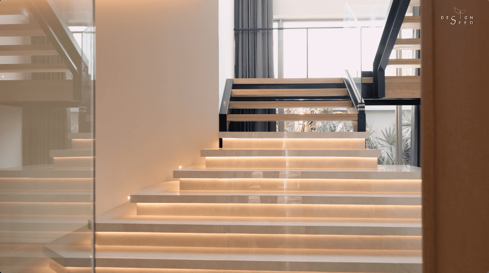 interior design house home chiang mai thailand aurum development holiday villa wellness relax calm serene peace bungalow family vacation view beautiful bedroom kitchen pool swimming tea room japanese courtyard sauna steam room dining cross ventilation design seed alex lee