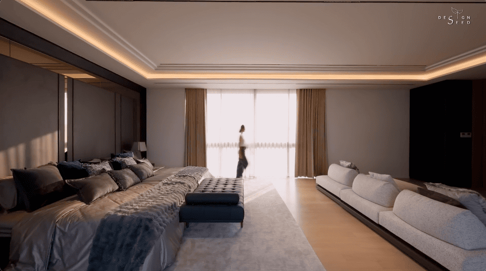 interior design house home chiang mai thailand aurum development holiday villa wellness relax calm serene peace bungalow family vacation view beautiful bedroom kitchen pool swimming tea room japanese courtyard sauna steam room dining cross ventilation design seed alex lee