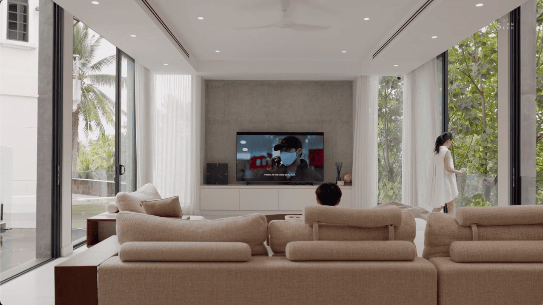 jiran house rumah malaysia design seed architecture paperspace winston alex lee design seed tropical family split level challenges inspiration home renovation house tour luxury modern pool hobby room bedroom landscape garden green nature landscape stairs pond floating living room wood modern design bungalow