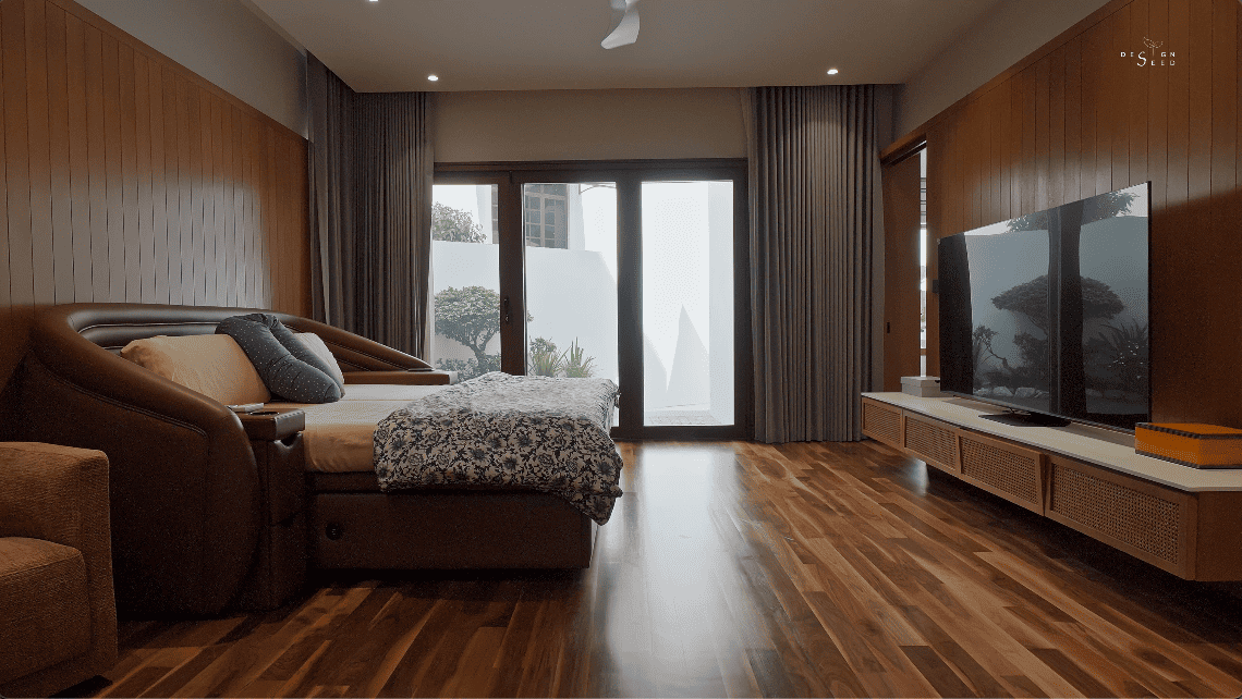jiran house rumah malaysia design seed architecture paperspace winston alex lee design seed tropical family split level challenges inspiration home renovation house tour luxury modern pool hobby room bedroom landscape garden green nature landscape stairs pond floating living room wood modern design bungalow