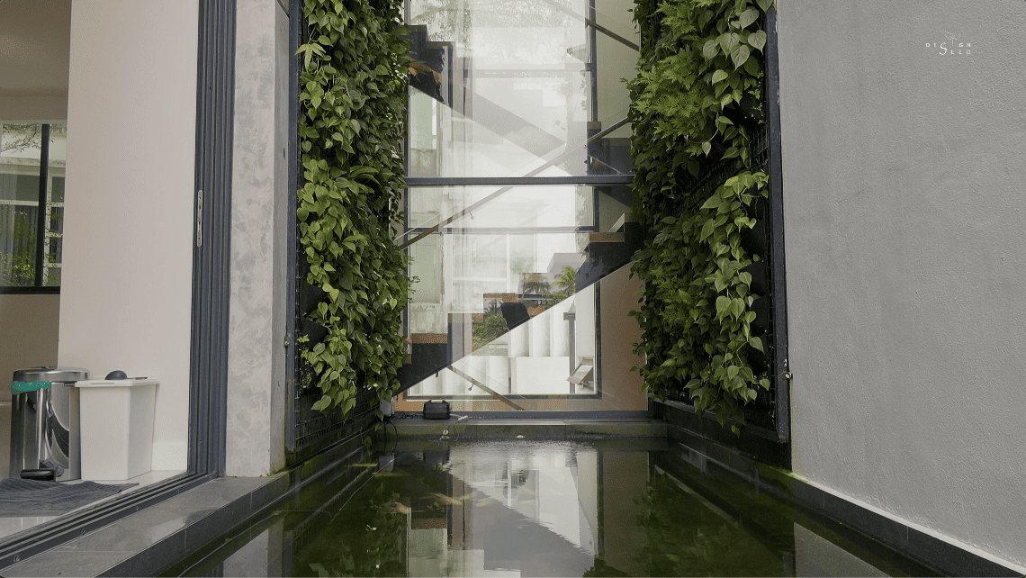 jiran house rumah malaysia design seed architecture paperspace winston alex lee design seed tropical family split level challenges inspiration home renovation house tour luxury modern pool hobby room bedroom landscape garden green nature landscape stairs pond floating living room wood modern design bungalow