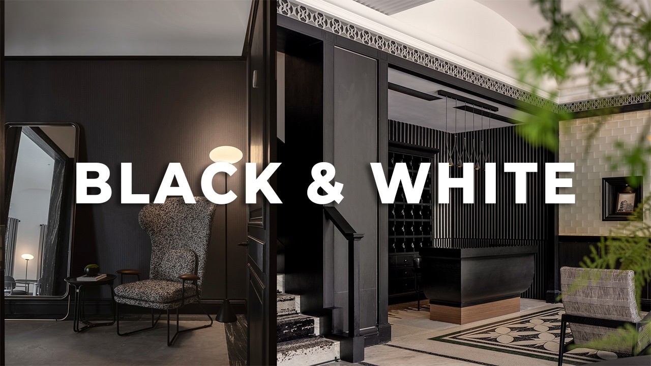 Reimagining a 100-Year-Old Hotel in Black & White | Shanghai Hotel Tour | Architecture