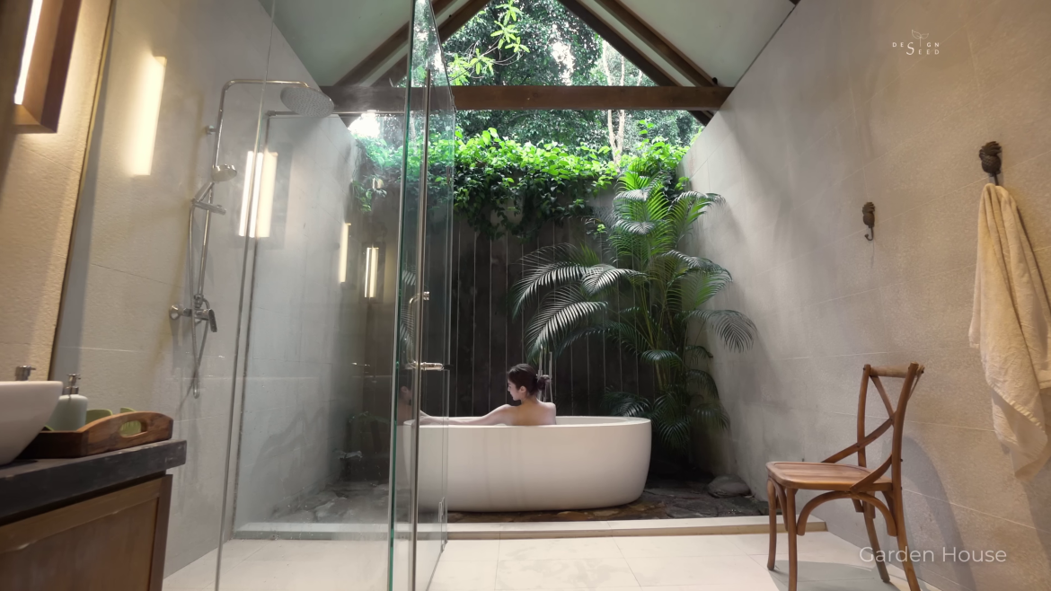 bedroom, bathroom, garden, landscape, living room, kitchen, hobby space, lighting