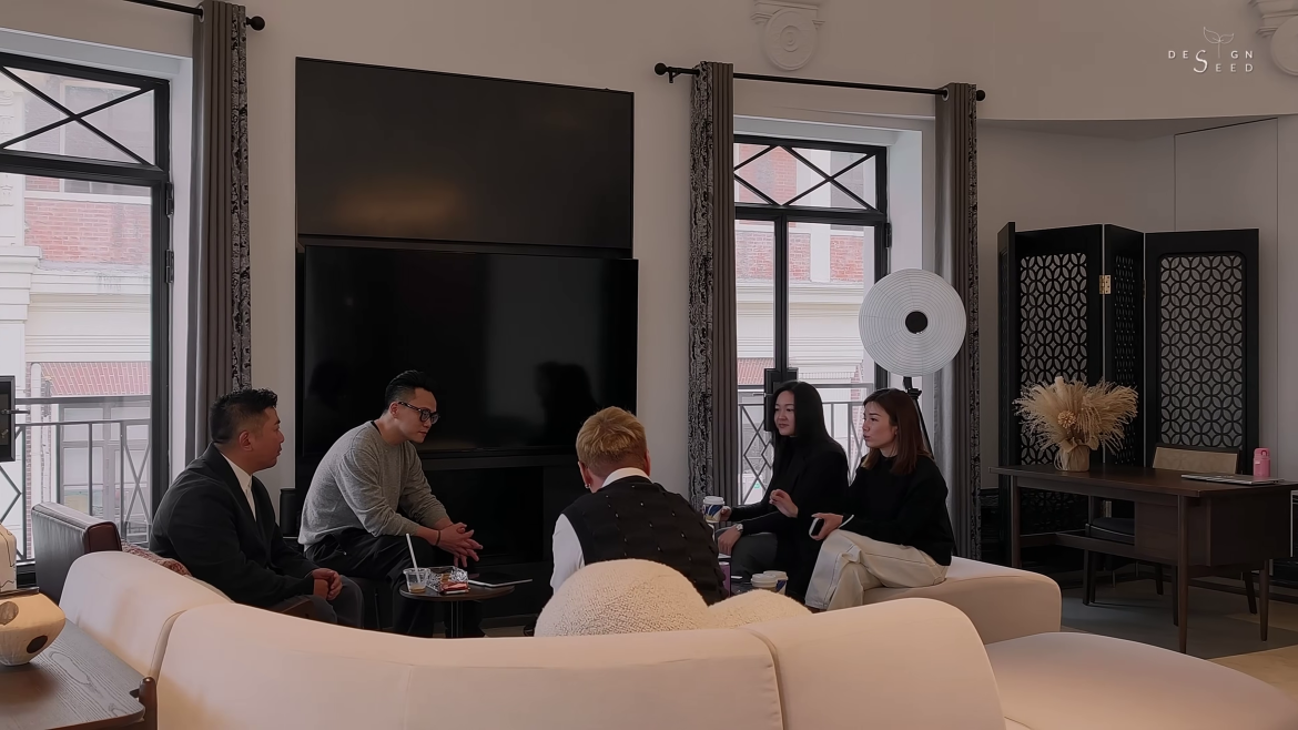 100 year old, Alex Lee, balcony, bedroom, black and white, china, china hotel, china hotel tour, design ideas, designseed, hotel, hotel tour, living room, luxury china hotel, luxury hotel, monochrome, shanghai