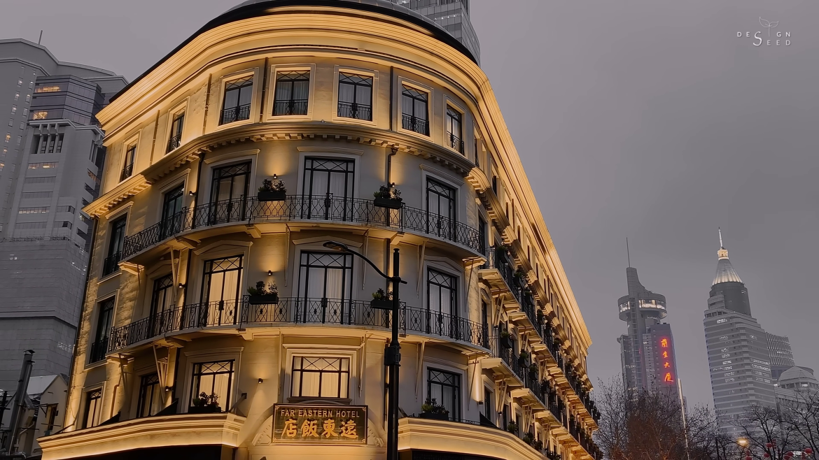 100 year old, Alex Lee, balcony, bedroom, black and white, china, china hotel, china hotel tour, design ideas, designseed, hotel, hotel tour, living room, luxury china hotel, luxury hotel, monochrome, shanghai