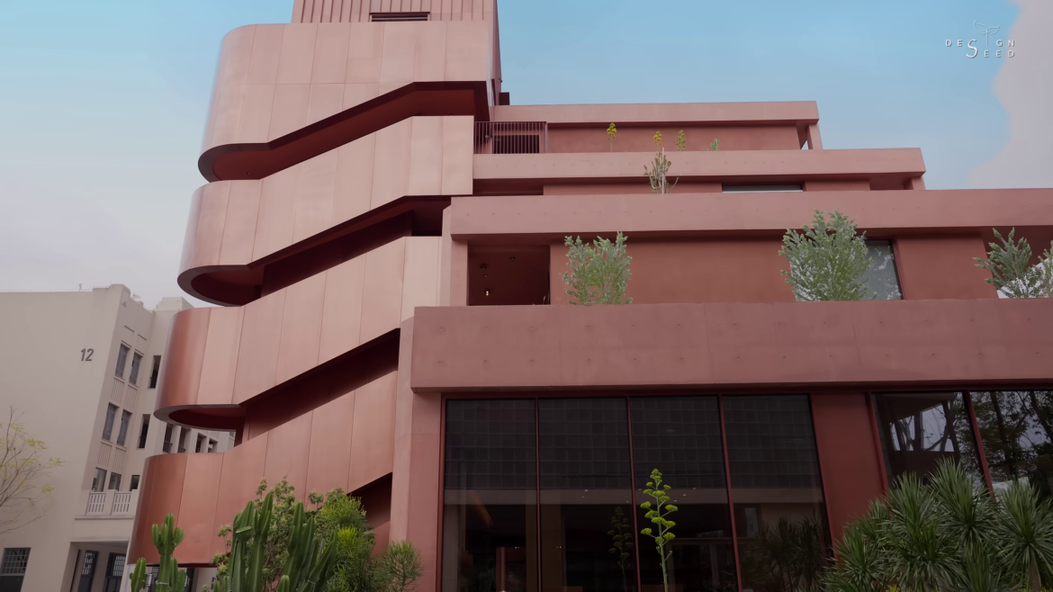 Alex Lee, bookstore, cafe, china, china hotel, design china, hotel, hotel china, hotel deisgn china, red china hotel, red concrete, red hotel